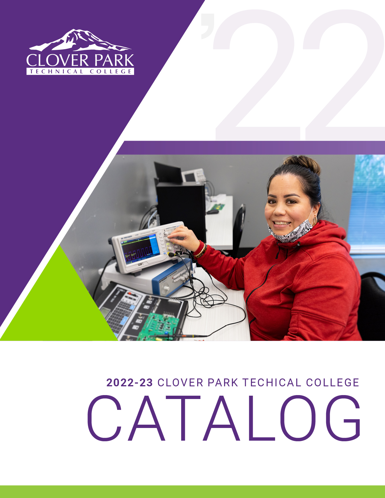 Image of smiling student. 2022-2023 academic catalog Clover Park Technical College