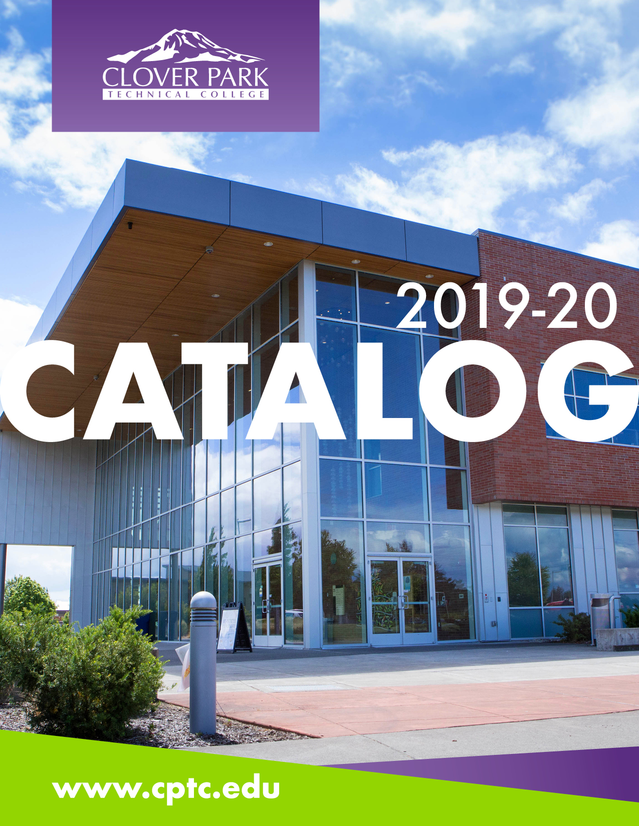 Image of campus building. Text: 2019-20 CATALOG